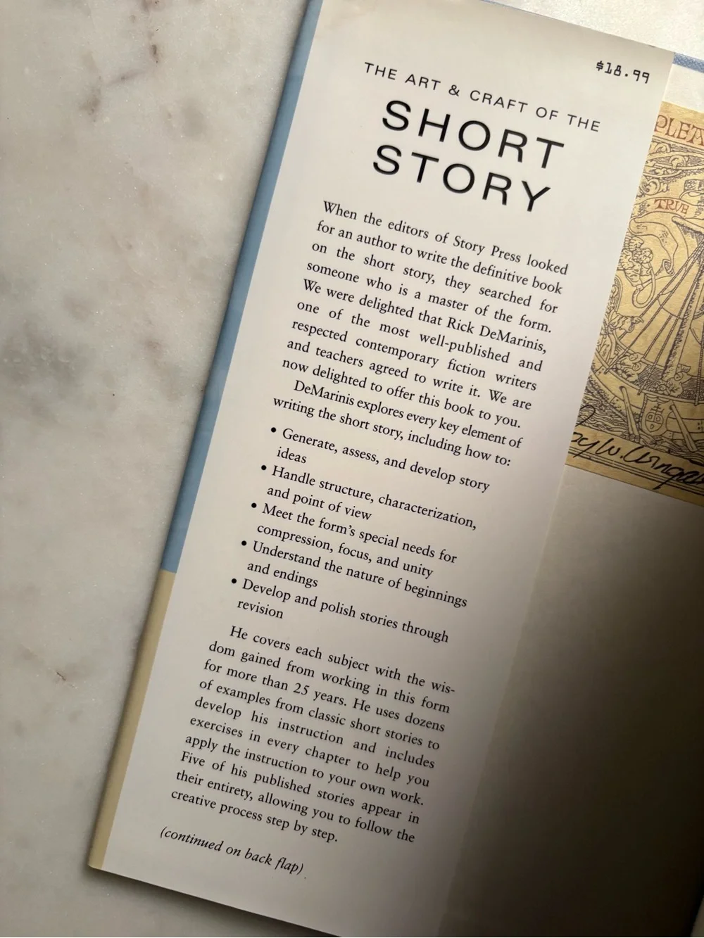 The Art & Craft Of The Short Story by Rick DeMarinis Hardcover Book